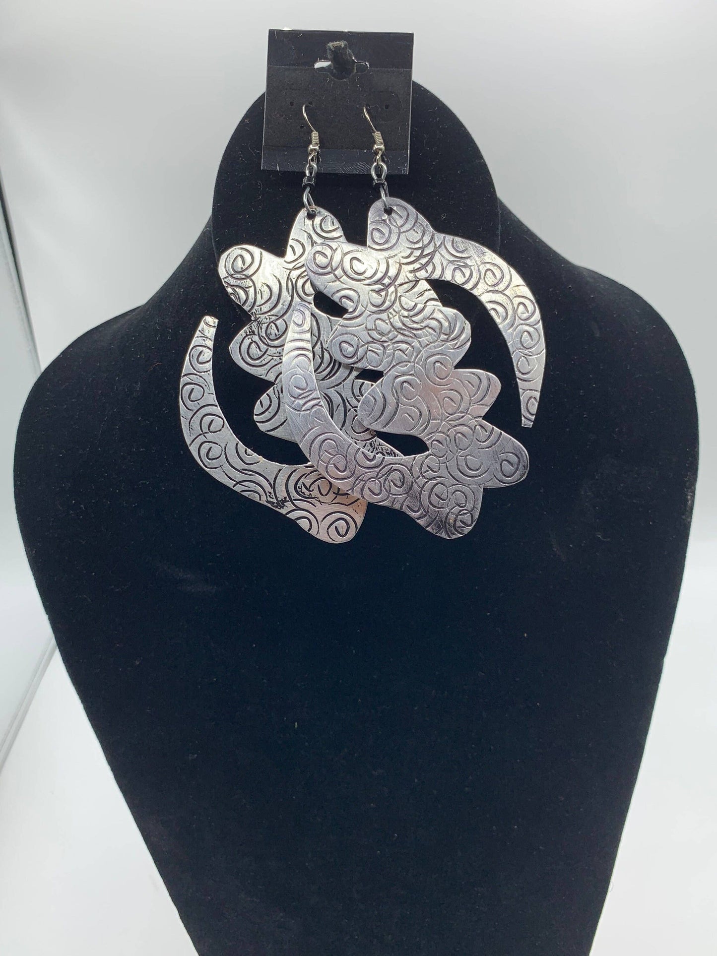 Aluminum Gye Nyame Earrings