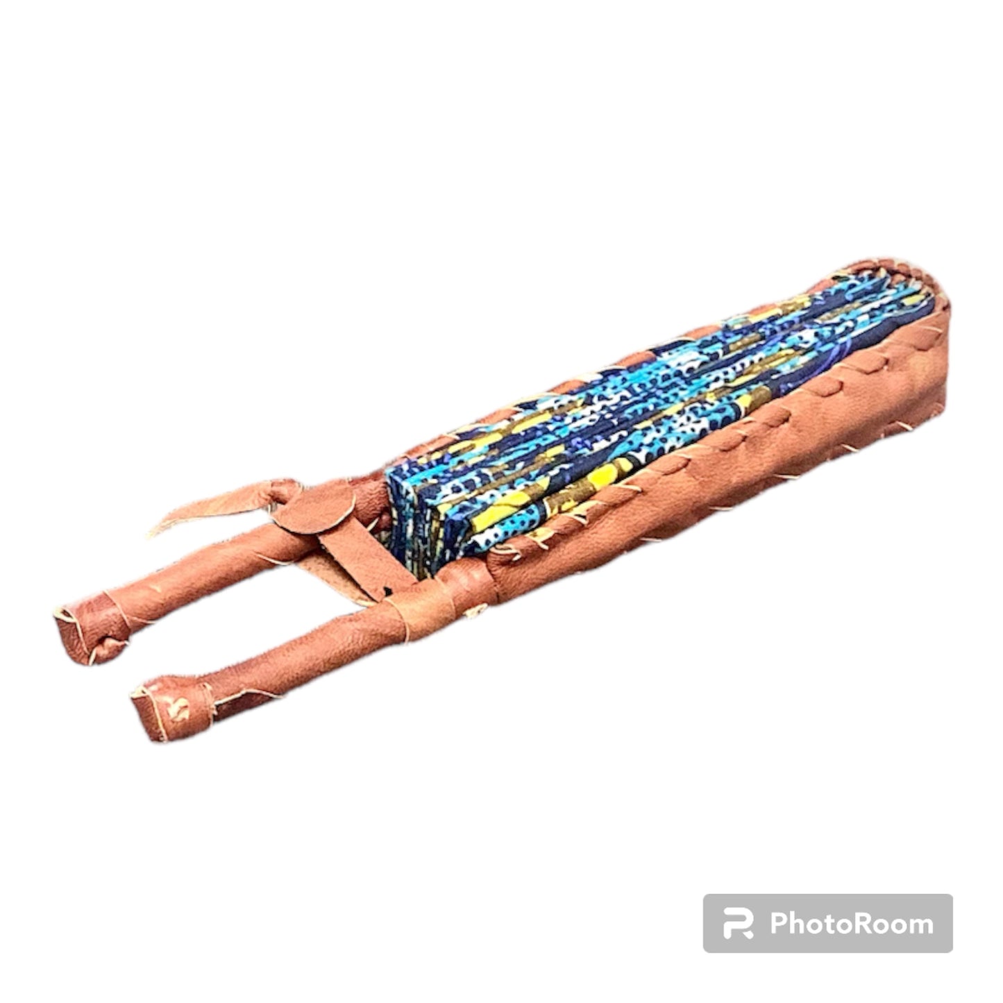 West African Print Folding Fan #3