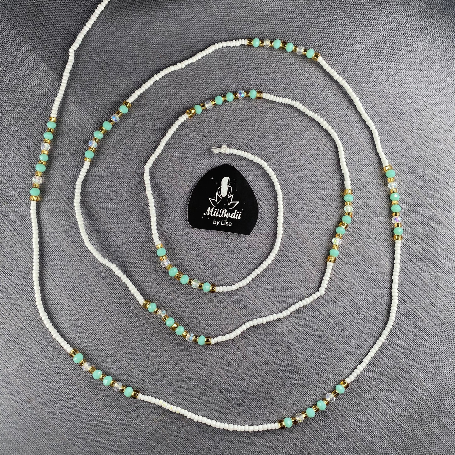 Ghanaian White Waist Beads - 1pc