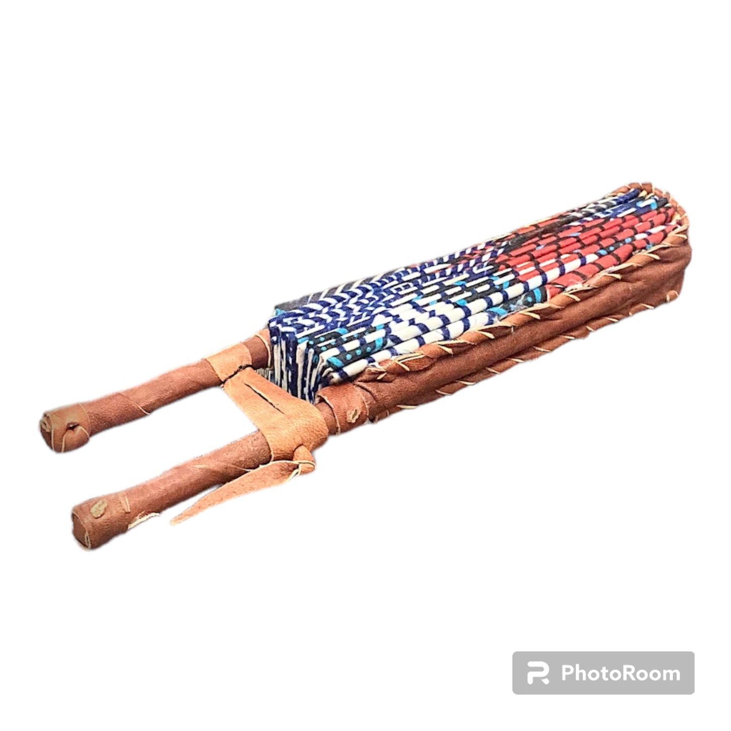 West African Print Folding Fan #1