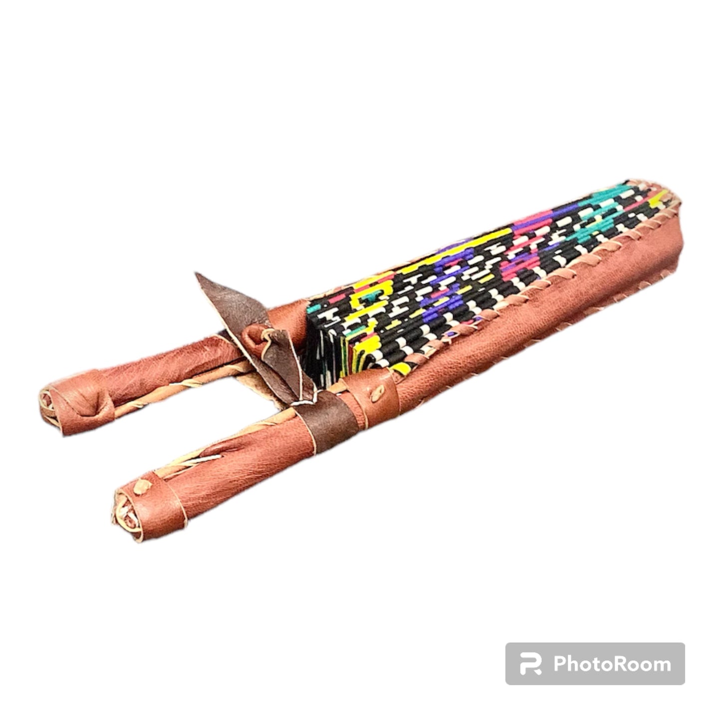 West African Print Folding Fan #4