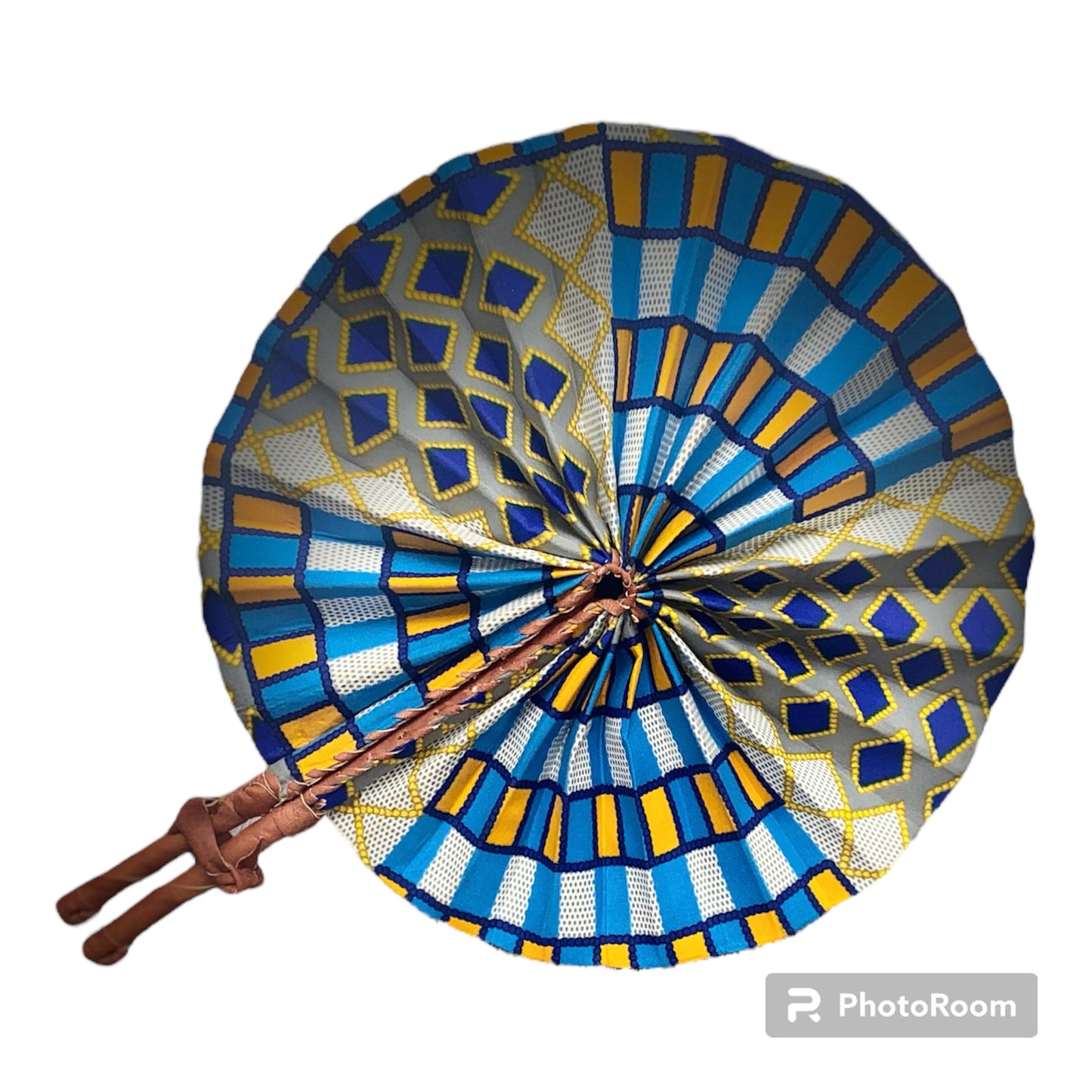 West African Print Folding Fan #8