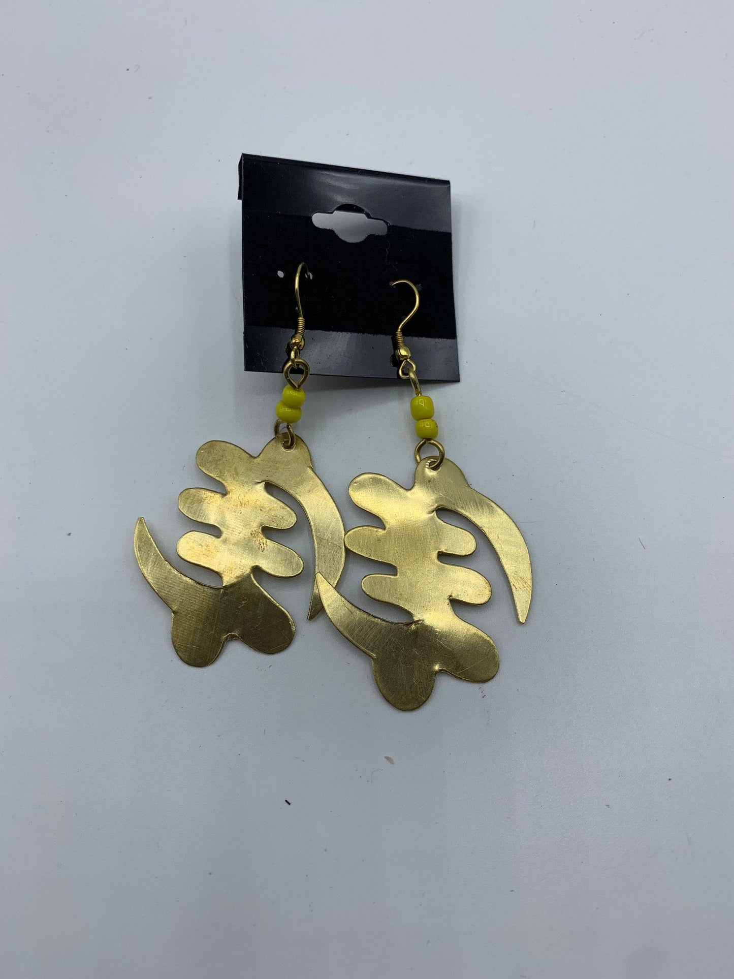 Brass Earrings Gye Nyame Sign