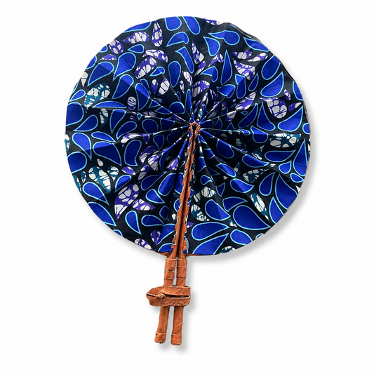 West African Print Folding Fan