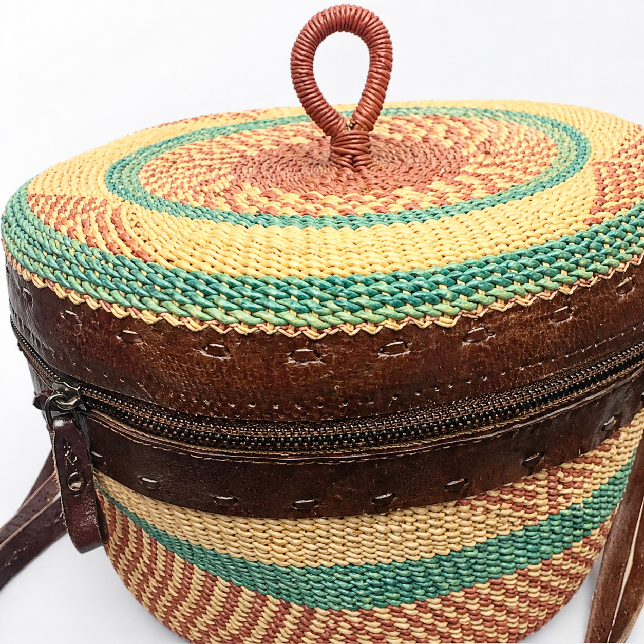 Bolgatanga Handwoven Small Pot Purse #1