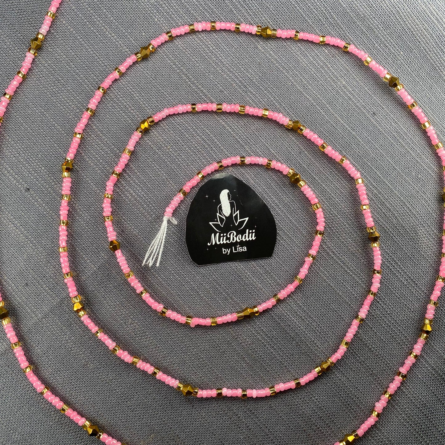 Ghanaian Pink Waist Beads - 1pc