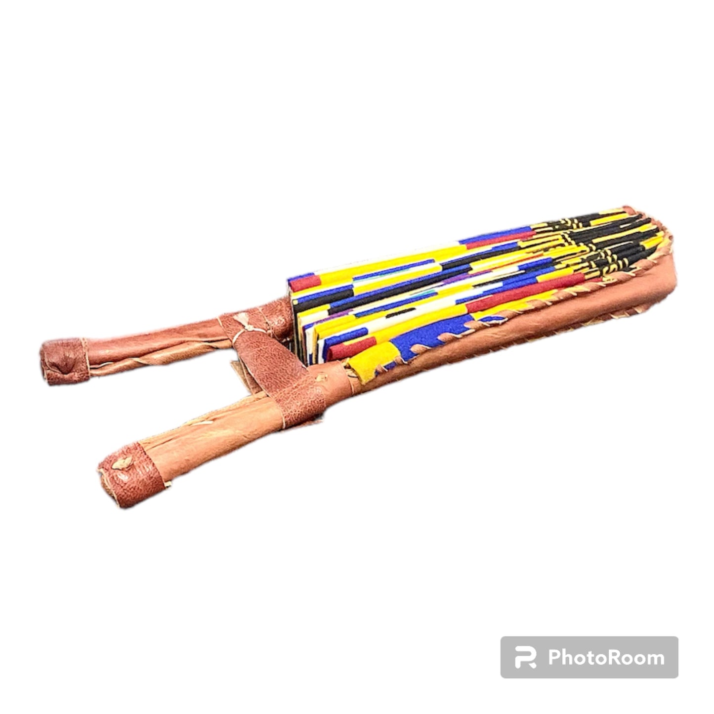 West African Print Folding Fan #6