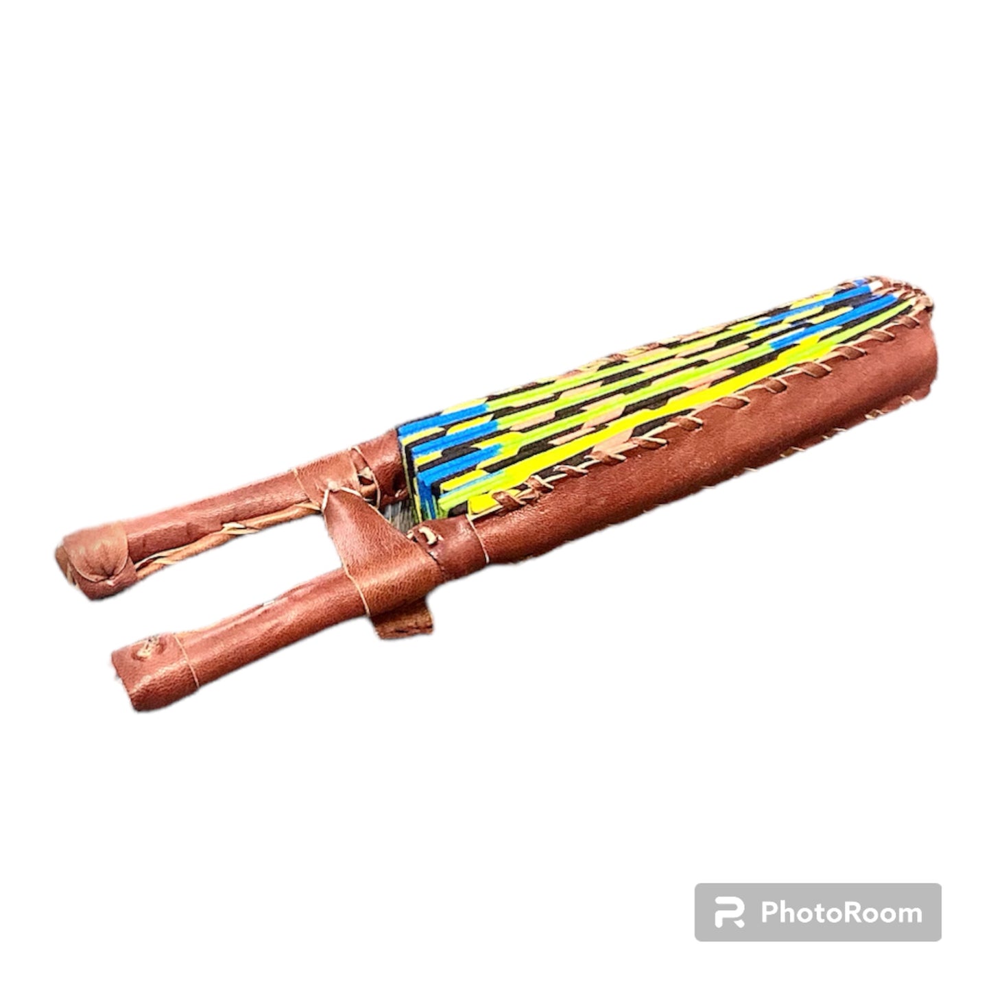 West African Print Folding Fan #2