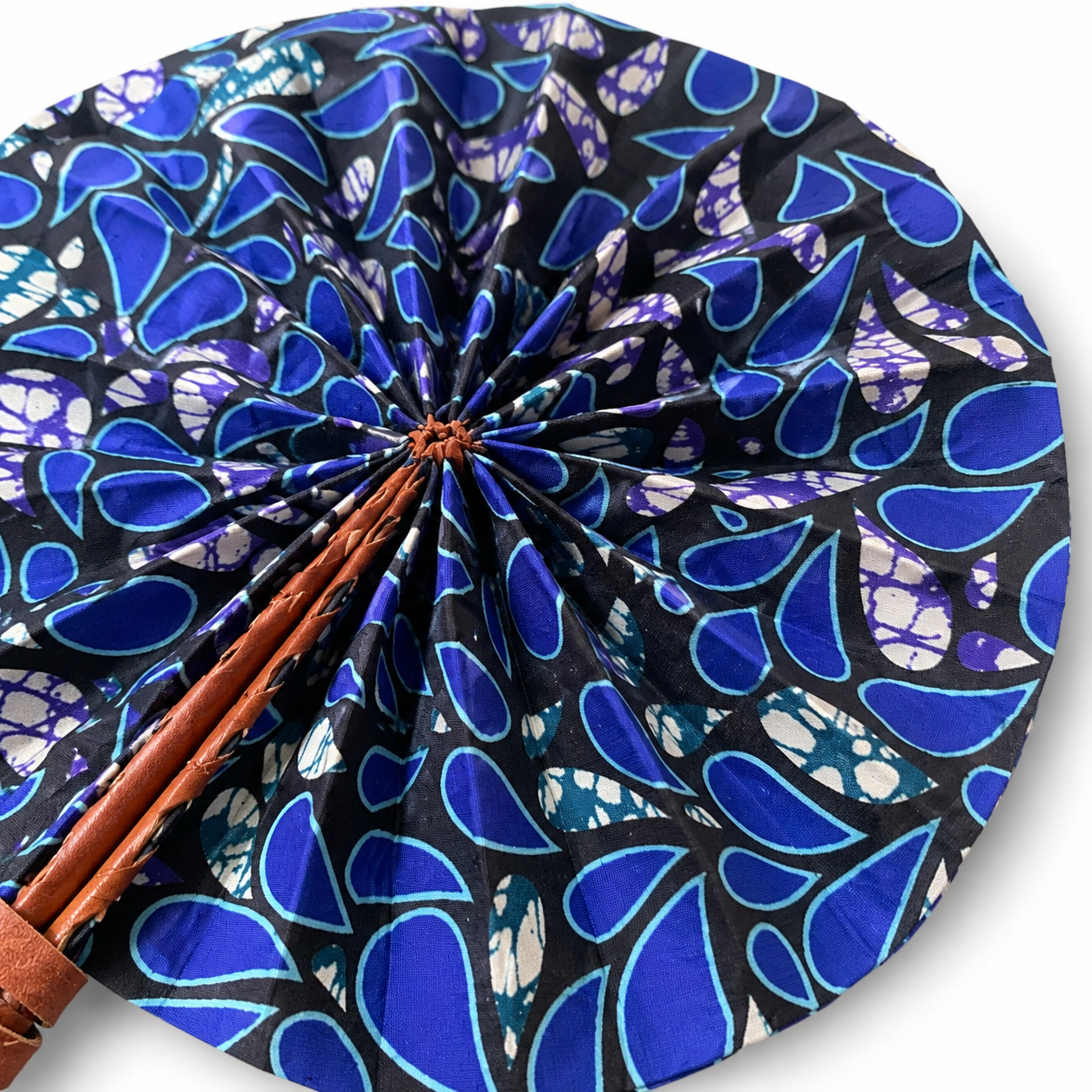 West African Print Folding Fan