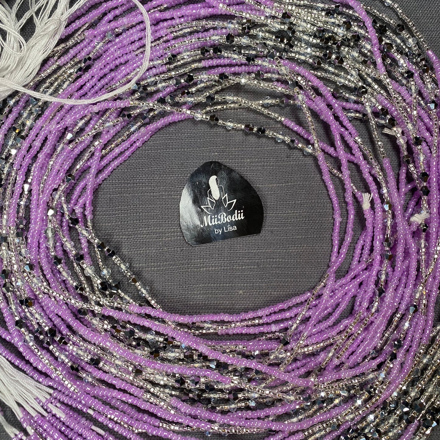 Ghanaian Lilac Waist Beads - 1pc