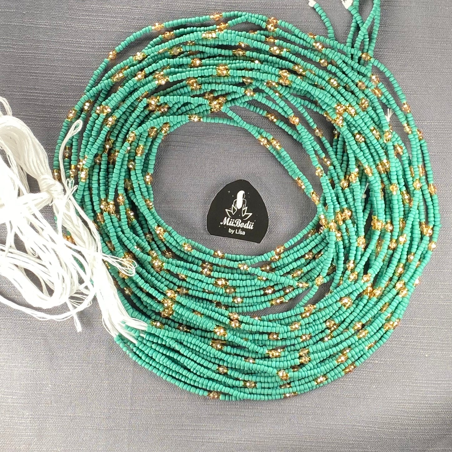 Ghanaian Turquoise Waist Beads - 1pc