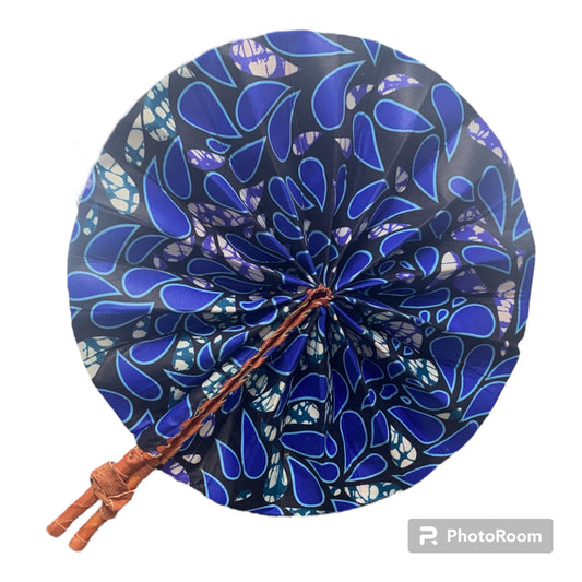 West African Print Folding Fan #9