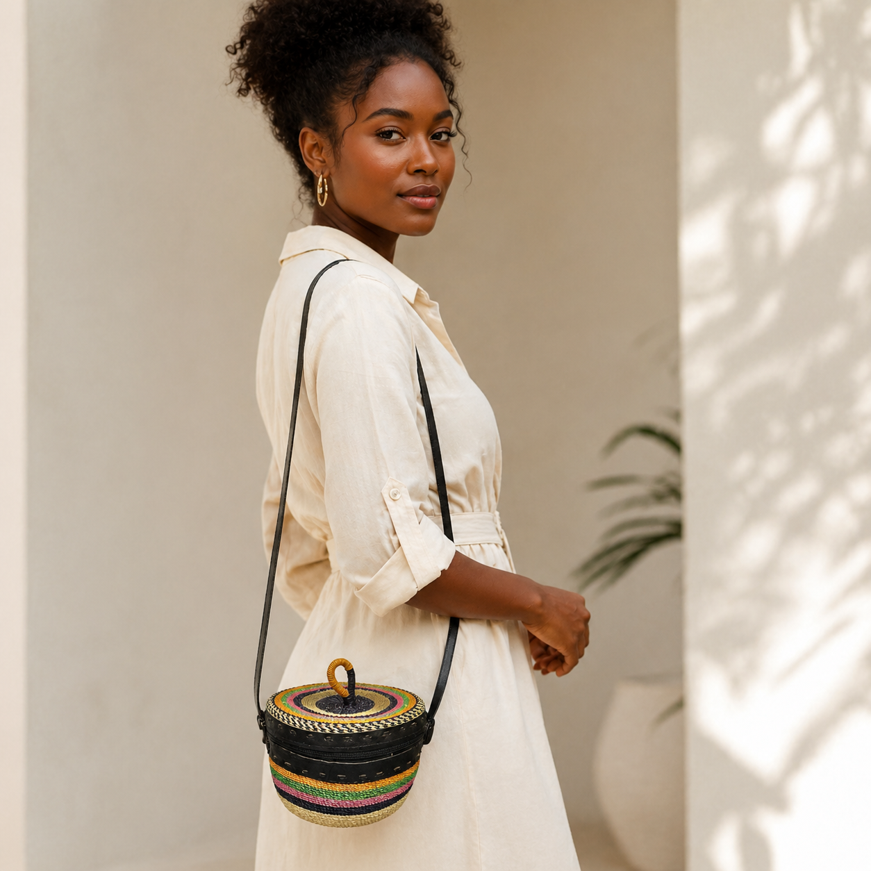 Bolgatanga Handwoven Small Pot Purse #2