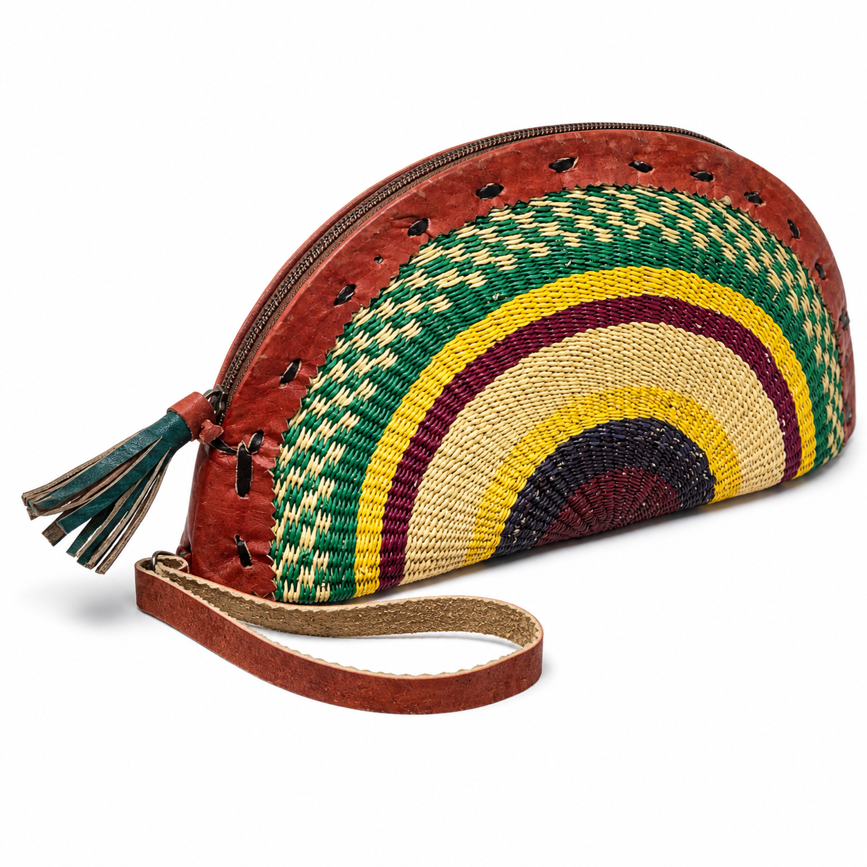 Bolgatanga Handmade Crescent Clutch