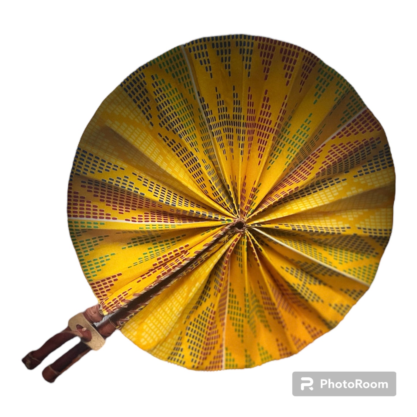 West African Print Folding Fan #10