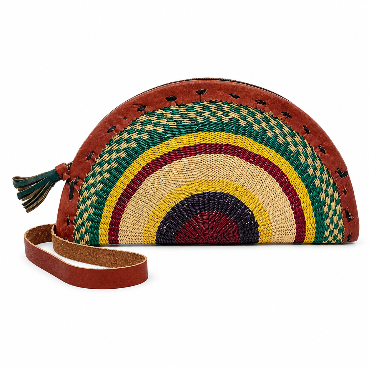 Bolgatanga Handmade Crescent Clutch