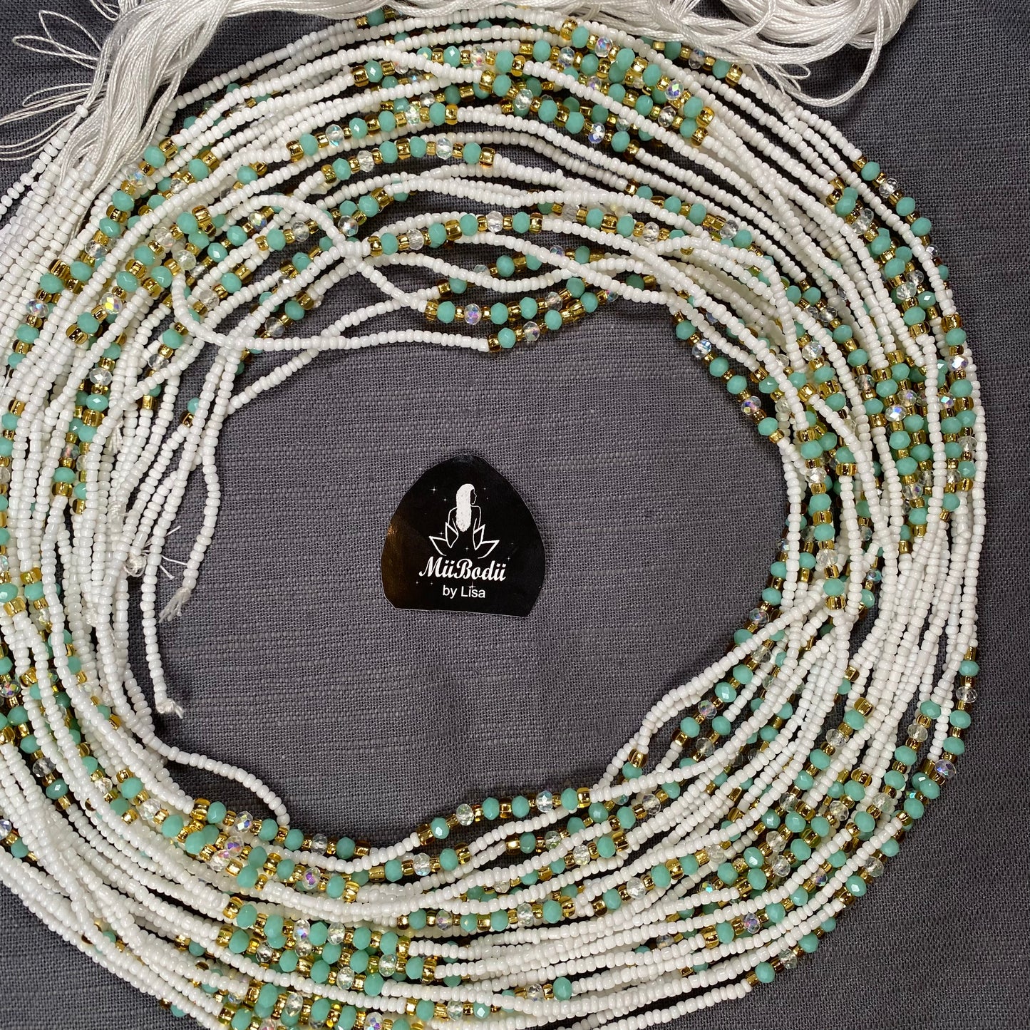 Ghanaian White Waist Beads - 1pc