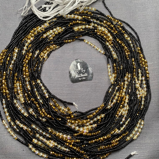 Ghanaian Black Waist Beads -1pc