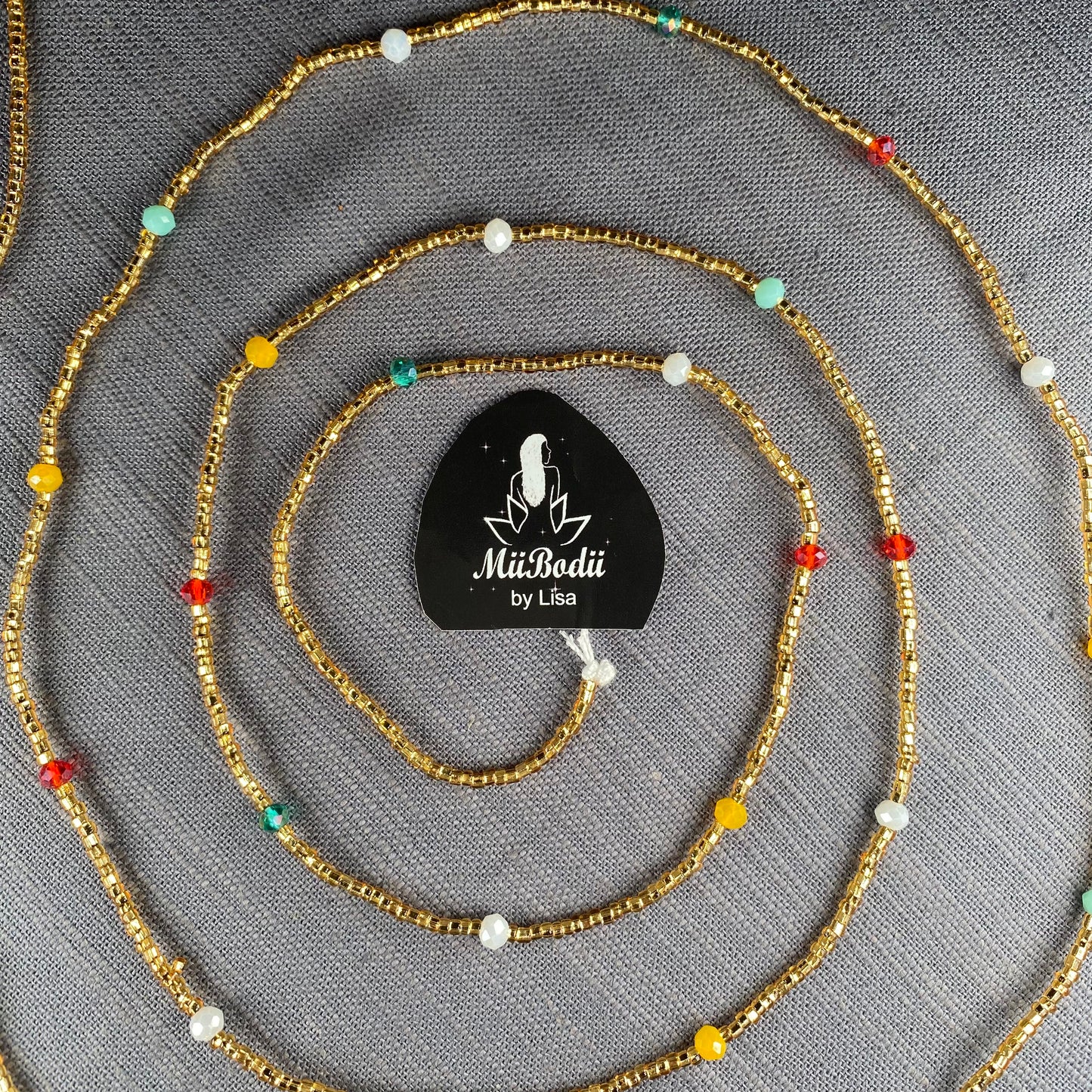 Ghanaian Golden Waist Beads - 1pc