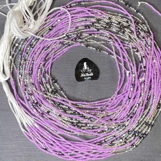 Ghanaian Lilac Waist Beads - 1pc