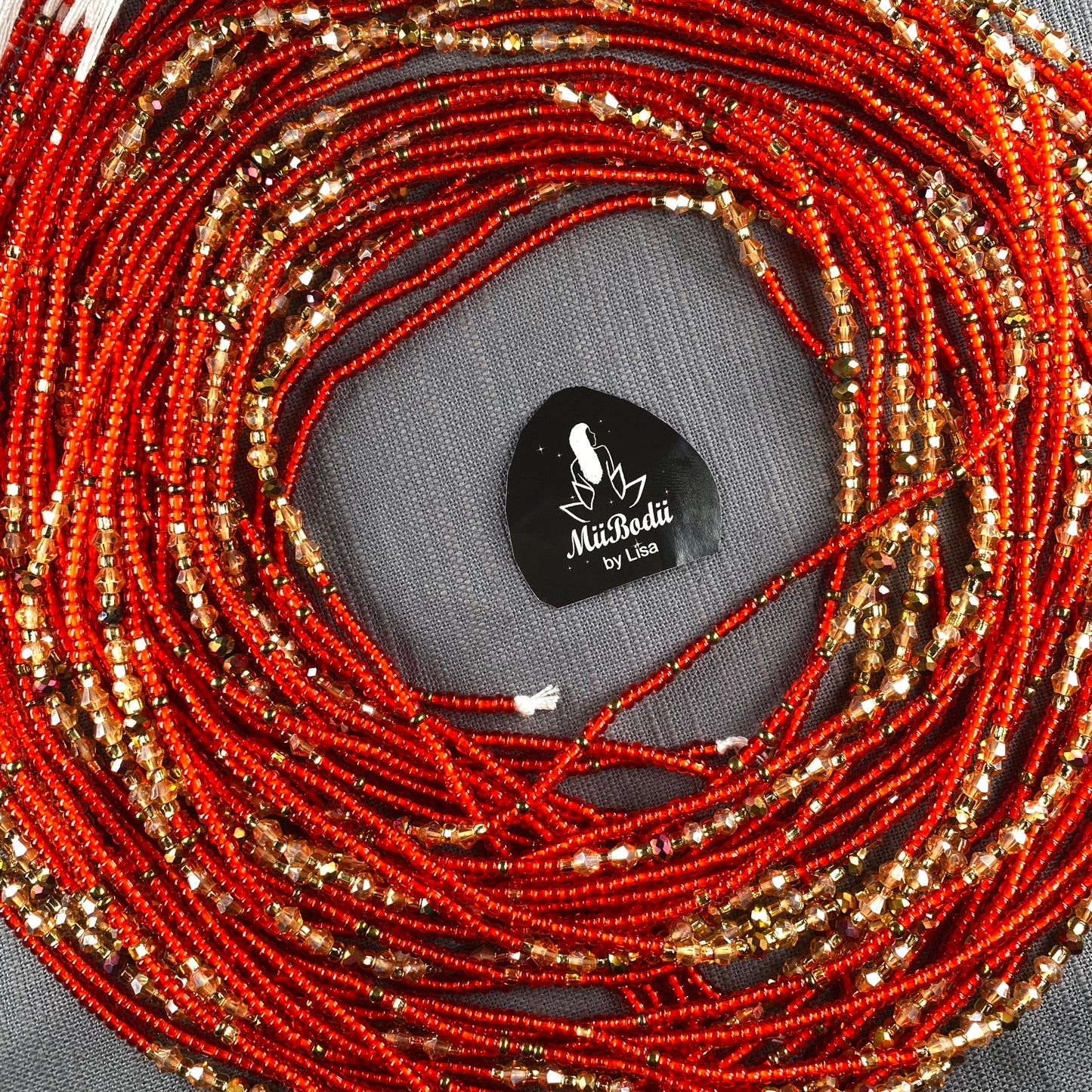 Ghanaian Red Waist Beads - 1pc