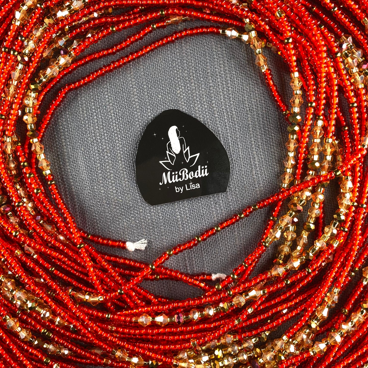 Ghanaian Red Waist Beads - 1pc