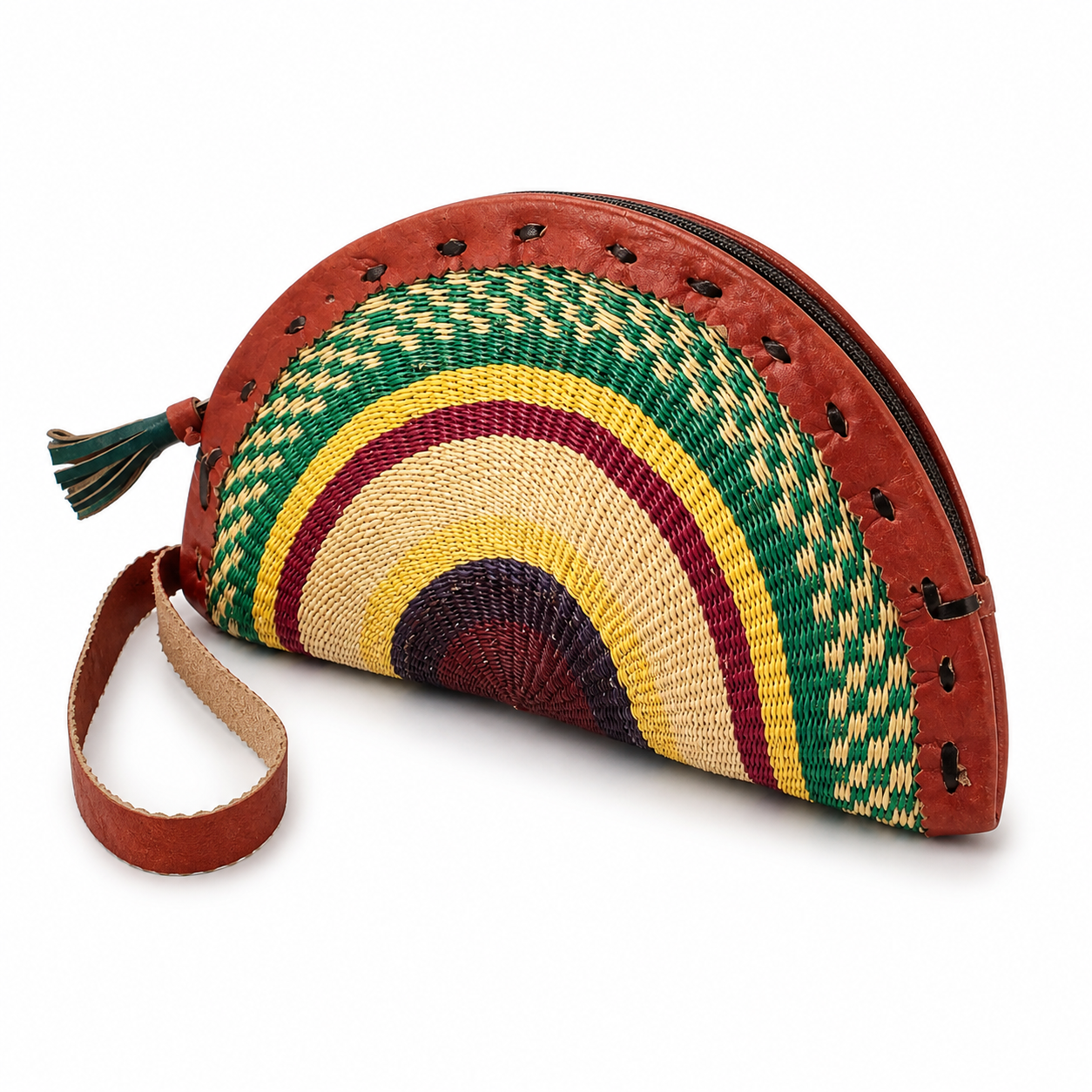 Bolgatanga Handmade Crescent Clutch