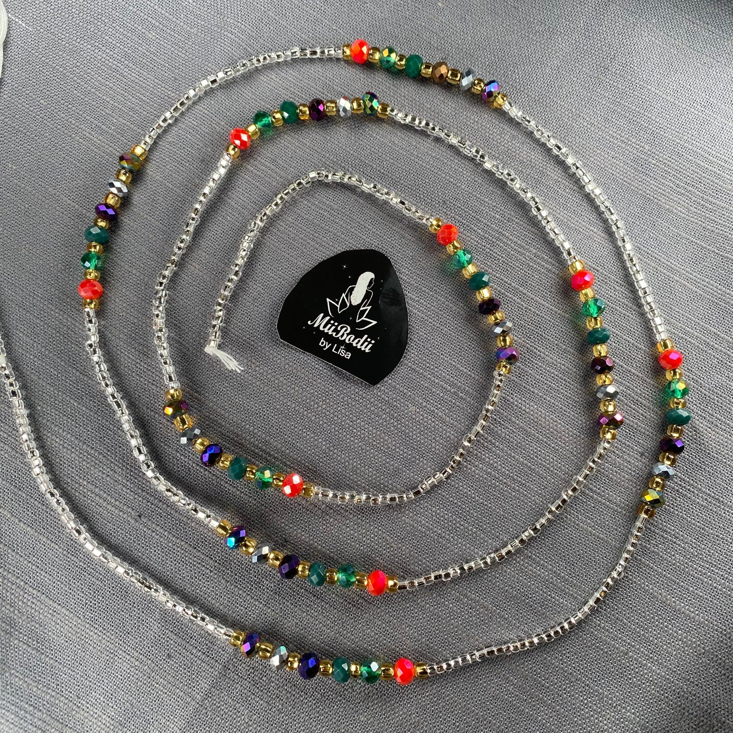 Ghanaian Silver Waist Beads - 1pc