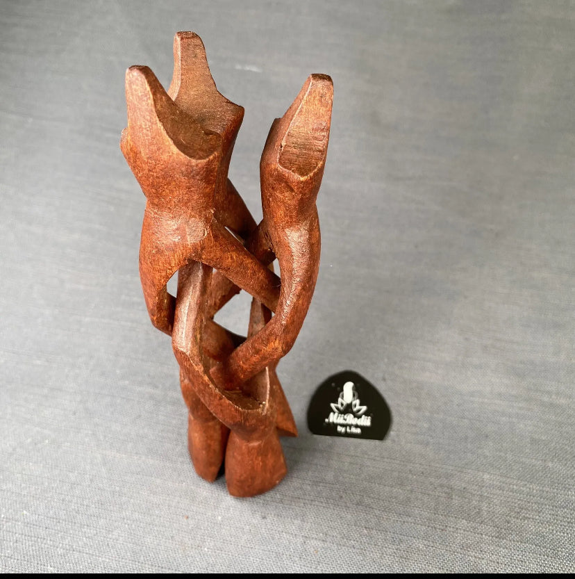 Carved Wooden Stand Smudge Bowl Holder Abalone Shell Holder Crystal Ball Holder