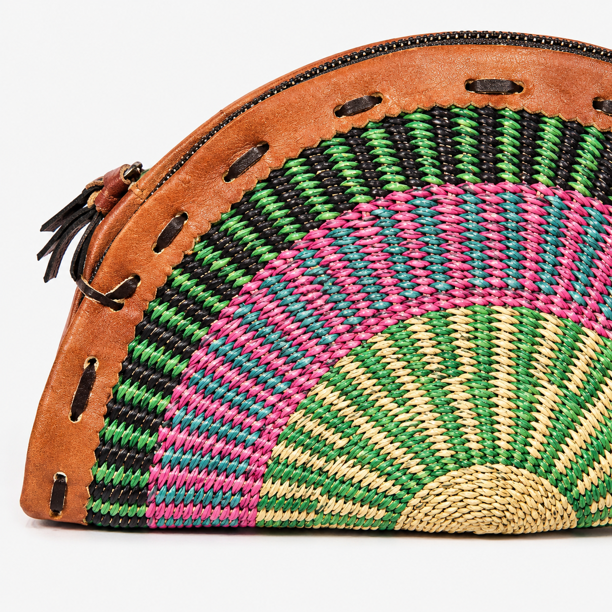 Bolgatanga Handmade Crescent Clutch
