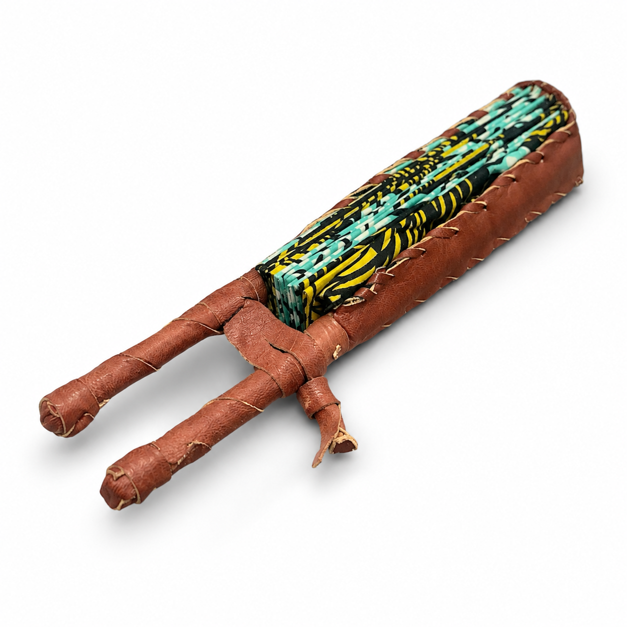 West African Print Folding Fan