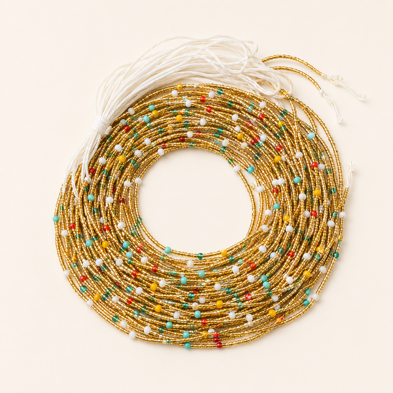 Ghanaian Golden Waist Beads - 1pc