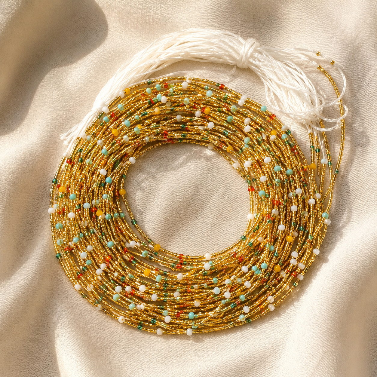 Ghanaian Golden Waist Beads - 1pc