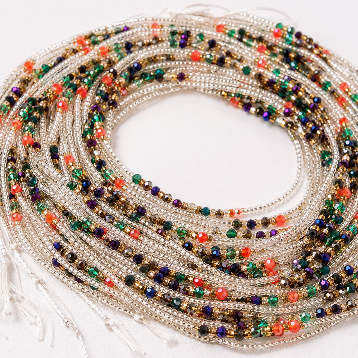 Ghanaian Silver Waist Beads - 1pc