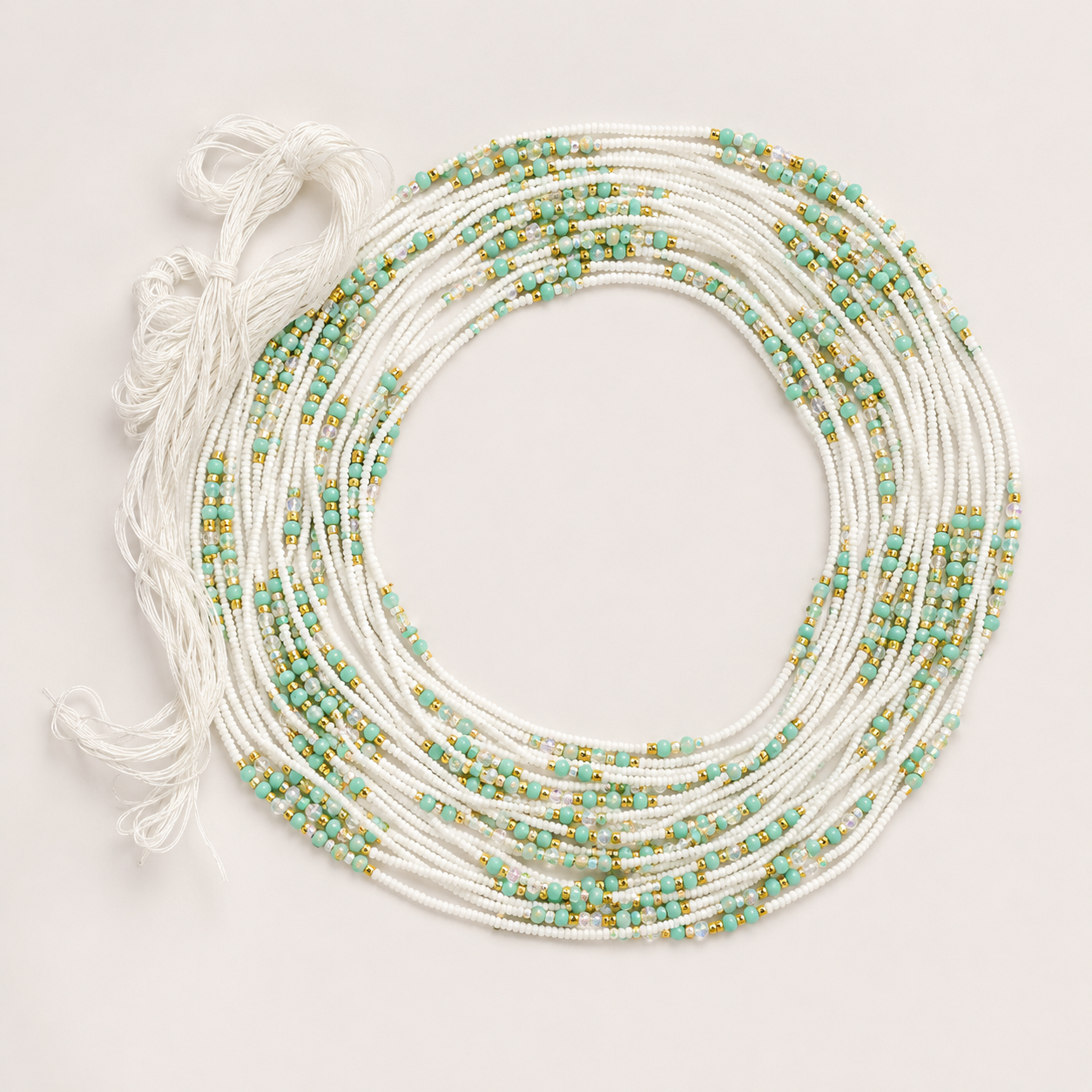 Ghanaian White Waist Beads - 1pc