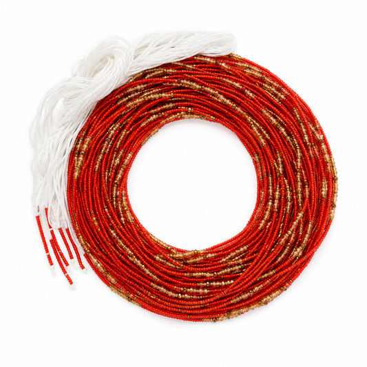 Ghanaian Red Waist Beads - 1pc