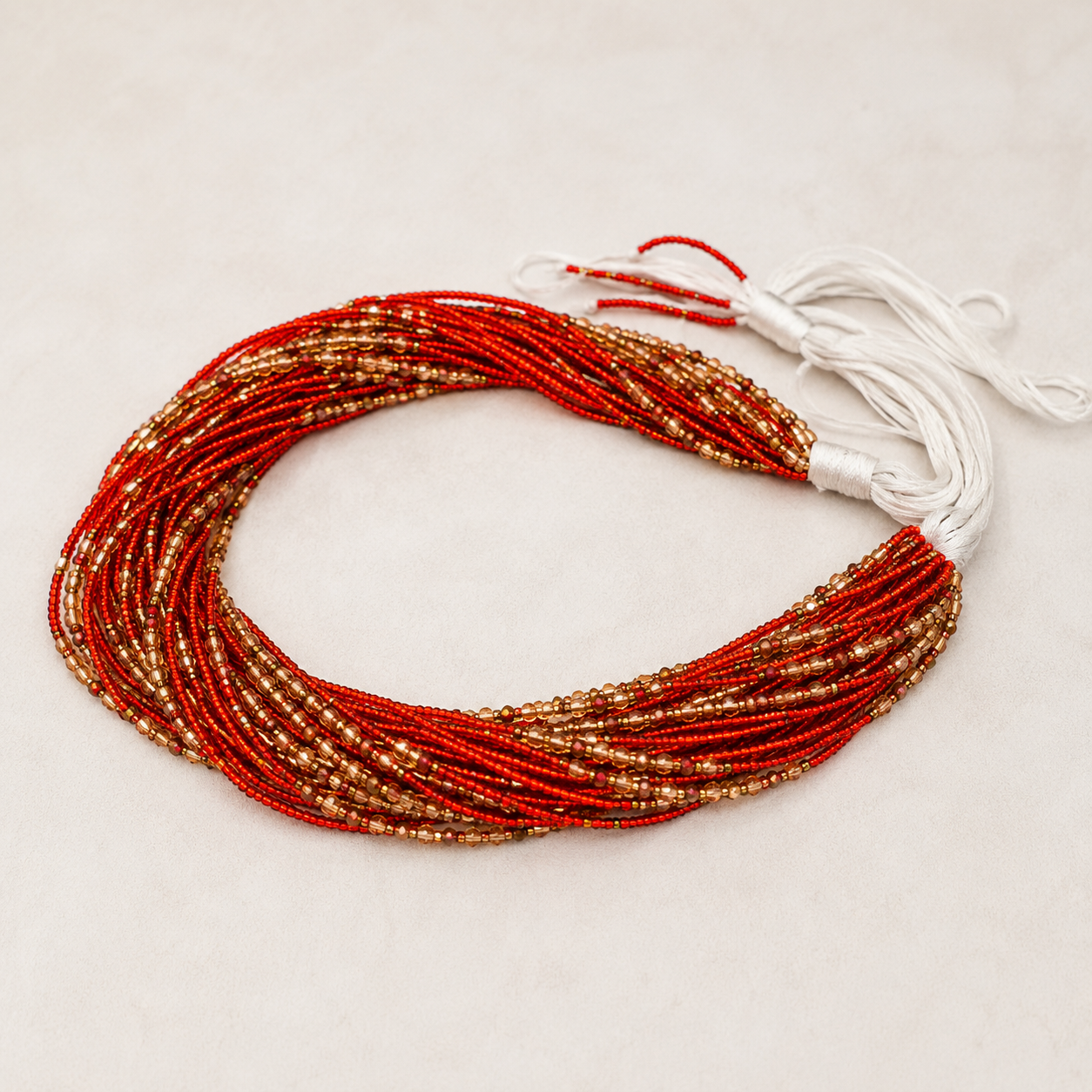 Ghanaian Red Waist Beads - 1pc