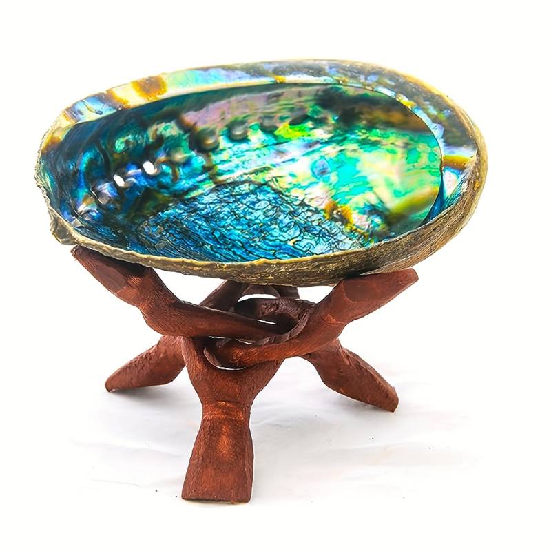 Sage Smudge Kit Bundles Abalone Shell Bowl Tripod Stand